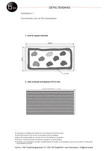 klik om te vergroten Detailtekening nr. 1 Lijmmethodes voor de EPS isolatieplaten
